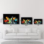 Wallity Pintura Decorativa de Vidrio Templado Multicolor 46 x 72 cm